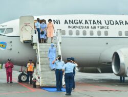 DANLANTAMAL IX AMBON HADIRI PENJEMPUTAN KASAU DI BANDARA PATTIMURA AMBON