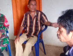 Sambangi Rumah Warga, Babinsa Lakukan Komsos