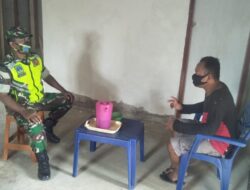 Rutin Lakukan Komsos, Babinsa Turun Ke Rumah Warga Binaan