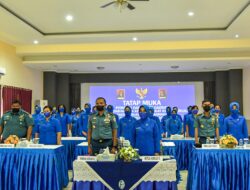 DANLANTAMAL IX AMBON DAN KETUA KORCAB IX DJA III HADIRI VICON TATAP MUKA PEMBINA DAERAH JALASENASTRI ARMADA III HUT JALASENASTRI KE-76