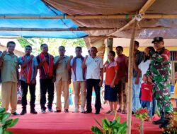 Berikan Pengamanan, Babinsa Hadiri Kegiatan penyampaian Visi Dan Misi Calon Kades Kaiwatu