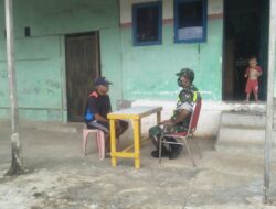 Babinsa Sertu Rokin, Giat Anjangsana Di rumah Warga Binaan