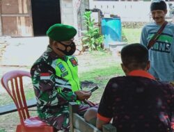 Babinsa Laksanakan Komsos Bersama Warga Desa Binaannya