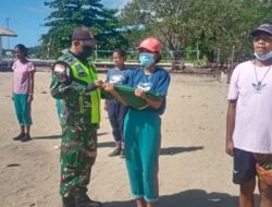Guna menyongsong HUT RI Ke 77, Babinsa Latih Paskibra di Tingkat Kecamatan