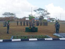 Dua Prajurit Pindah Satuan, Dandim 1511/P.Moa Pimpin Upacara Pelepasan