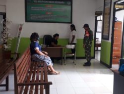 Babinsa Desa Patti, Pendampingan Pelayanan KB TNI Manunggal Bangga Kencana Kesehatan Terpadu Tahun 2022