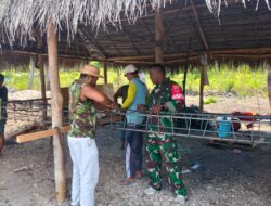 Persiapan Peletakan Batu Pertama Gedung Gereja Imanuel, Babinsa Ajak Warga Karbak