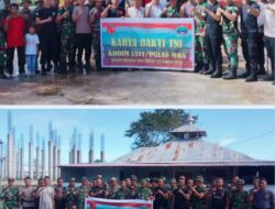 Jelang HUT TNI ke 77, Kodim 1511/P.Moa Gelar Kerja Bhakti Dan Ibadah Bersama