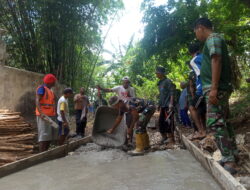Masyarakat Dusun Oiraram turut Bantu dan Sukseskan TMMD ke 115