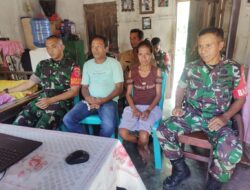 Dandim 1511/Pulau Moa Hadiri Vicom Dengan Kasad TNI AD