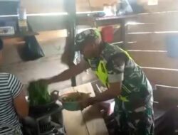 Babinsa Masuk Dapur, Wujut Kepedulian TNI Terhadap Warga Binaan