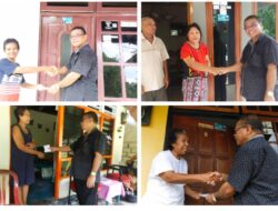 Jhony Mainake Door to Door Berbagi Kasih Kepada Warga Amahusu