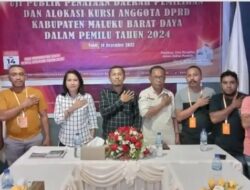 KPU MBD, Gelar Uji Publik Penetaan Dapil Dan Alokasi Kursi DPRD Bersama Awak Media