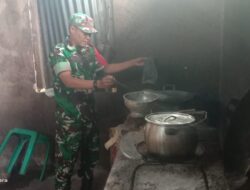 Babinsa Masuk Dapur, Wujud Kepedulian TNI Kepada Warga Kurang Mampu