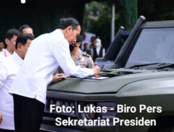 Presiden Jokowi Jajal dan Resmikan Nama Rantis Maung
