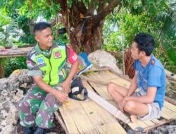 Tumbuhkan Keakraban Babinsa, Laksanakan Komsos dengan Warga Binaan