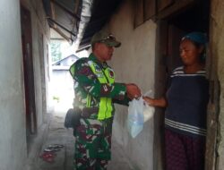 Babinsa Melaksanakan Kegiatan Masuk Dapur di Wilayah Binaan