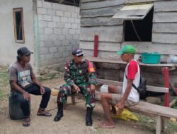 Dekat Dan Akrab Dengan Warga Binaan, Babinsa Laksanakan Komsos