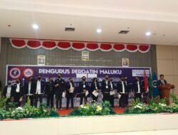 Dinahkodai Fahmy Maruapey Resmi Dilantik, sebagai Pengurus Perdatin Wilayah Maluku Periode 2022-2025