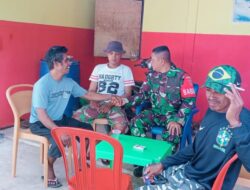 Giat Komsos Babinsa Sambangi Warga Desa Binaan