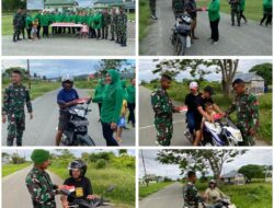 Empati Kepada Masyarakat Di Bulan Suci, Kodim Dan KCK Cabang XXXIX Kodim 1511/P.Moa Berbagi Takjil