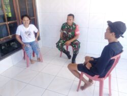 Giat Komsos, Babinsa-03/Tepa Sambanggi Rumah Warga Binaan