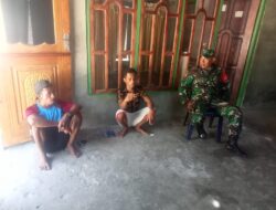 Eratkan Keharmonisan Dengan Rakyat, Babinsa Giat Komsos dengan warga binaan.