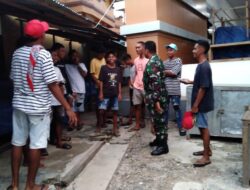 Babinsa Komsos Dengan Para Pemuda Di Wilayah Pasar Wonreli