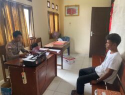 SPKT Polsek Kisar Merespon Cepat, Menangani Laporan Kejadian Aniaya Bersama Terhadap Seorang Laki-laki.