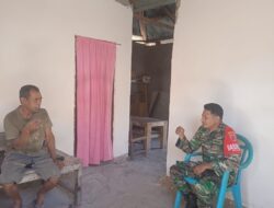 Babinsa-03/Tepa, Laksanakan Komsos di Rumah Warga Desa Binaan