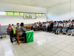 Sat Lantas Polres MBD, Kembali Lakukan Sosialisasi Pemberlakuan Sistim Tilang Non Elektronik Kepada Pelajar