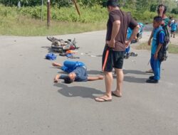 Lagi – Lagi Terjadi Tabrakan, Satuan Lantas Polres MBD Gerak Cepat Tangani Laka Lantas.