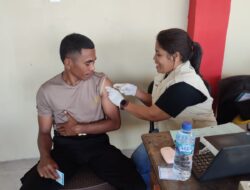 Sambut Hut Bhayangkara Ke-77, Polres MBD Gelar Vaksinasi