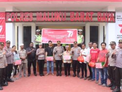 Polres MBD Gelar Bantuan Sosial Kepada Warga, Menyongsong Hari Bhayangkara ke 77