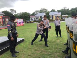 Polres MBD Gelar Latihan Peningkatan Kemampuan Personel Dalam Pengendalian Massa