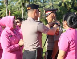 Kapolres MBD: Pimpin Upacara Kenaikan Pangkat 1 Perwira Dan 10 Bintara