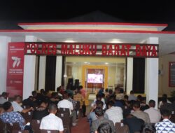 Polres MBD, Laksanakan Nonton Bareng Pagelaran Wayang Kulit