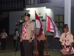 Ketua Kwarcab MBD, Pimpin Upacara Pelantikan Majelis Pembimbing dan Pimpinan Saka Pramuka Kwarcab MBD