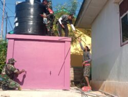 Dampingi Tim Unhan, Babinsa Ajak Warga Giat Pipanisasi