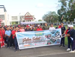 Sambut Hut Bhakti Adhiaksa Ke-63, Polres MBD Turut Ramaikan Jalan Sehat