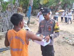 Bhabinkamtibmas Gelar Aksi Peduli Kasih, Ajak Warga Berikan Bantuan Kemanusiaan