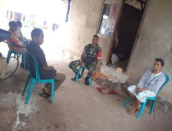Bangun teritorial Aparat Dengan Warga Binaan Babinsa Giat Komsos