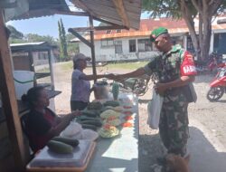 Babinsa Masuk Dapur, Wujud Kepedulian TNI untuk Warga Kurang Mampu