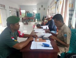 Babinsa Giat Puldatater Dengan Pemdes Tepa
