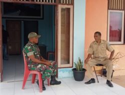 Komsos Dengan Warga Binaan Babinsa Bahas Keamanan dan Kebersihan Lingkungan