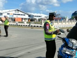 Sat Lantas Polres MBD, Gelar Pengaturan Jalan Berikan Keamanan dan Kelancaran Berlalu Lintas