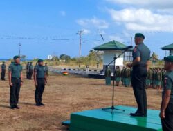 Kodim 1511/P.Moa Gelar Acara Corpt Raport Pindah Satuan dan masuk Satuan