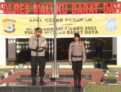 Waka Polres MBD Pimpin Apel Gelar Pasukan, Dukung Operasi Kewilayahan Zebra Salawaku 2023