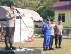 Pimpin Apel, Waka Polda Maluku Berikan Motivasi Bagi Personel Polres MBD