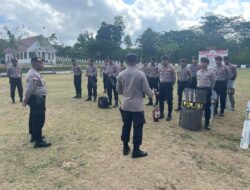 Sat Samapta Polres MBD, Giat Latihan Pengendalian Massa Tingkatkan Kemampuan Personel